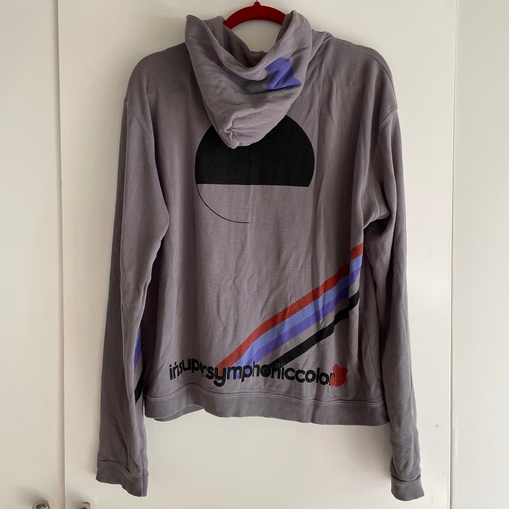 FREECITY color & sound grey zip up HOODIE